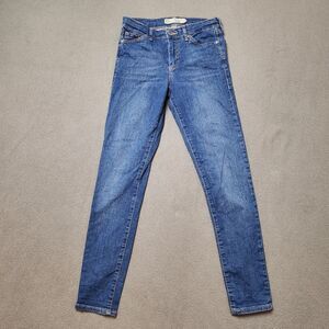 Topshop Blue Motto Leigh Skinny Jeans